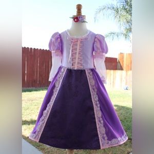 Handmade Custom Princess Rapunzel Girl Costume